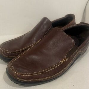 Cole Haan Men's Tucker Venetian 12W C04059 Slip-on Loafers Brown Leather Driving